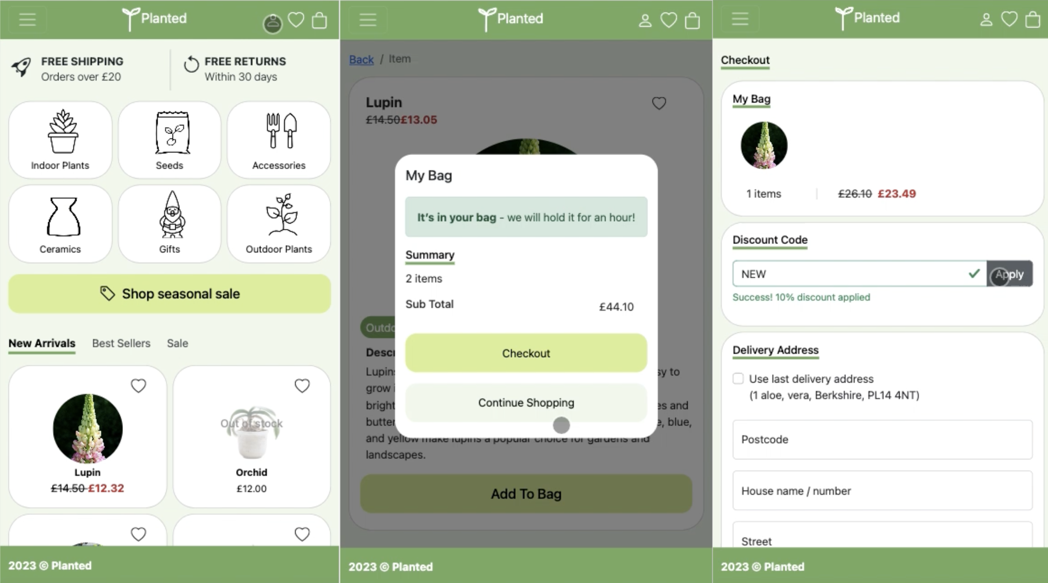 Plant Shop Website