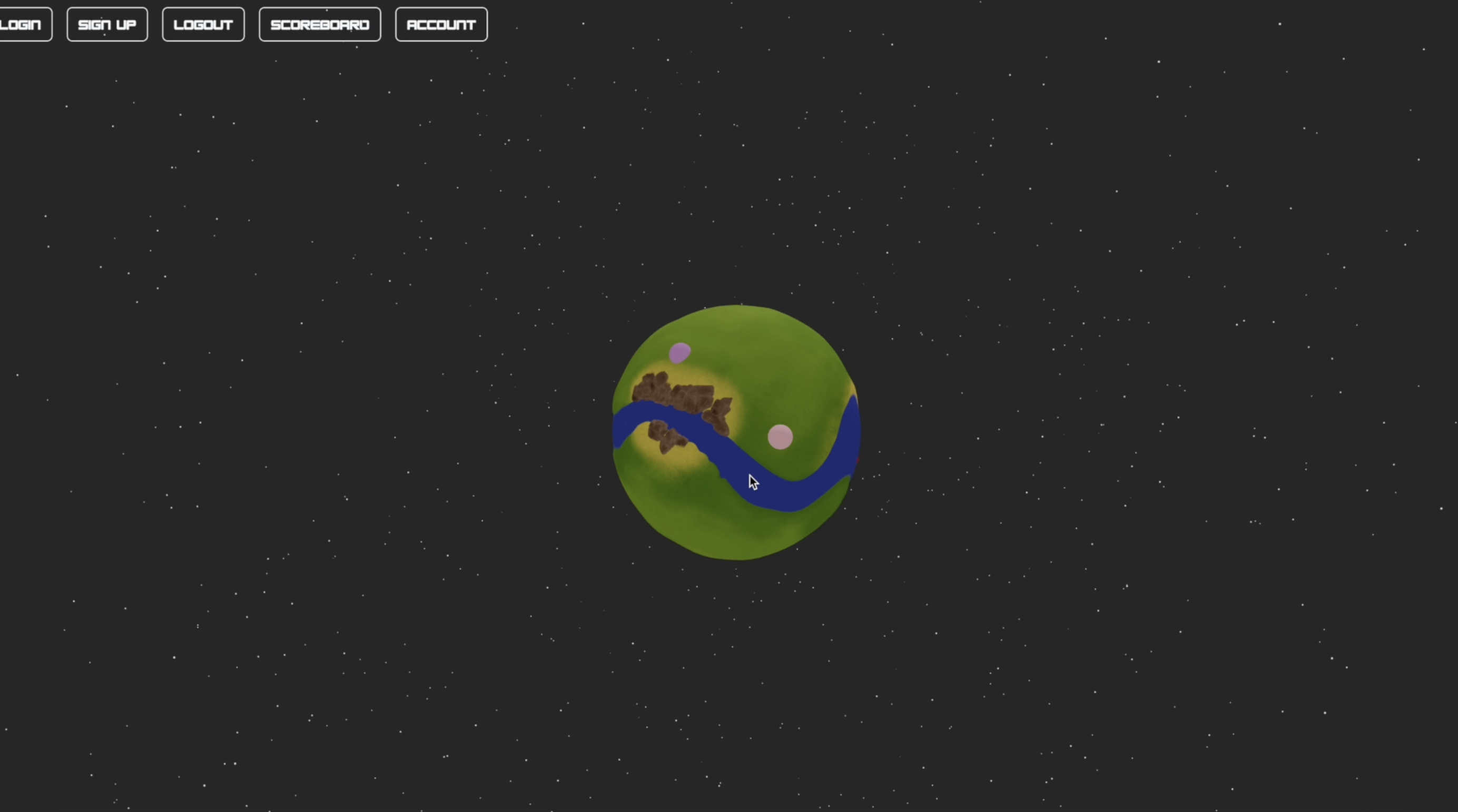 Planet in space